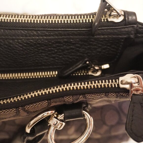 Black and Gray Coach Purse - Picture 15 of 16